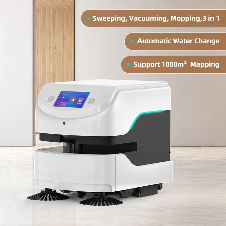 リモートコントロールモップ洗浄ロボット